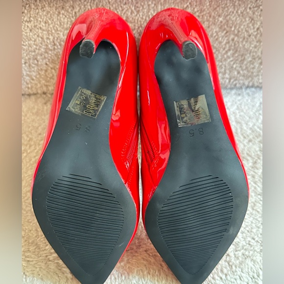 Never Worn - Red Patent Leather Booties - Sz 8.5 - Picture 11 of 11